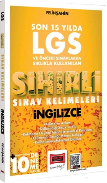 8. Sınıf LGS İngilizce Son 15 Yılda Sıklıkla Kullanılan Sihirli Sınav Kelimeleri Yargı Yayınları