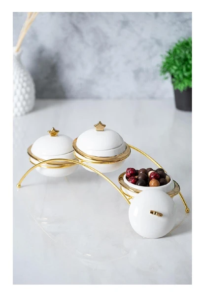 ACAR PORJ-05226 FELIX COLLECTION METAL STANDLI 3LÜ BAHARAT SETİ