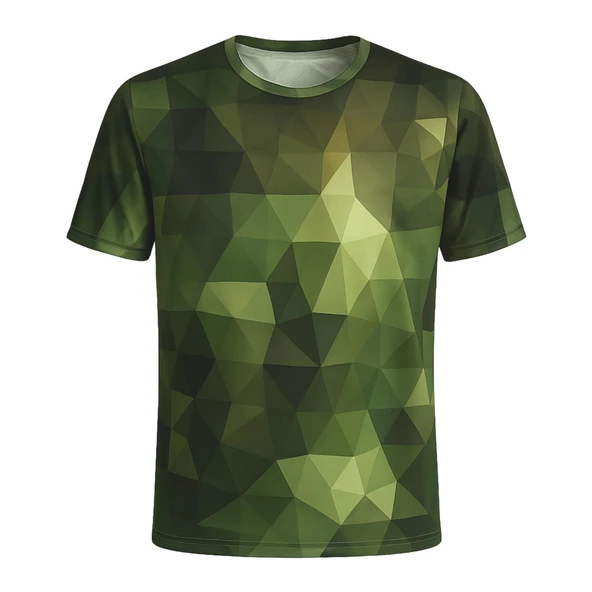 Kamuflaj Prizma Desenli Mikrofiber Tişört - Avcı Tişört - Hızlı Kurur - Resim 2