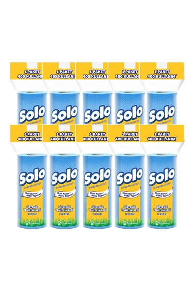 Solo Kağıt Bez 20 Li Hijyenik Temizlik Bezi x 10 Paket