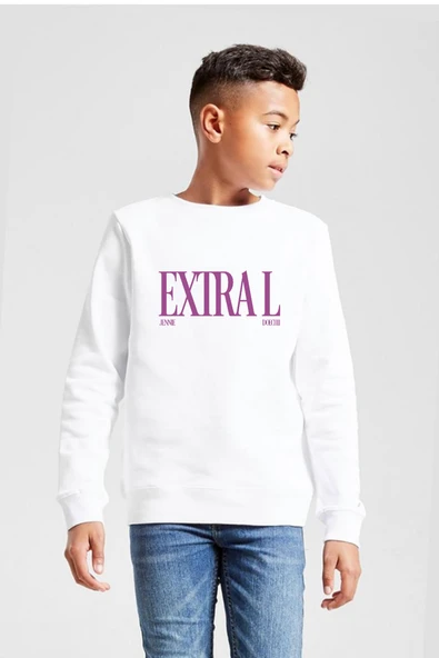Jennie ExtraL Beyaz Çocuk 2ip Sweatshirt