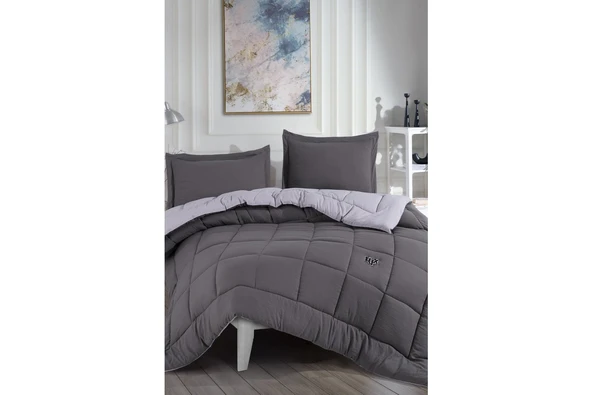 Elart Violet Comfort Uyku Seti Çift Kişilik Antrasit