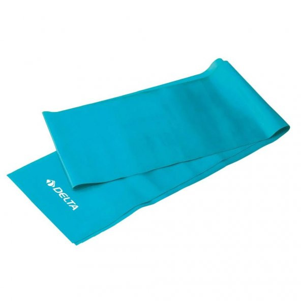 Delta Pilates Bandı Orta Sert 120 x 15 cm Egzersiz Direnç Lastiği (Uç Kısmı Açık)