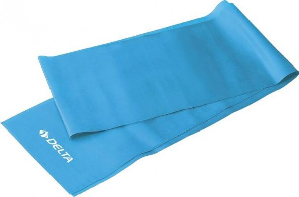 Delta Pilates Bandı Hafif Sert 120 x 15cm Egzersiz Direnç Lastiği (Uç Kısmı Açık)