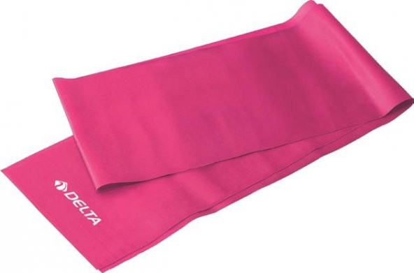 Delta Pilates Bandı Orta Sert 150 x 15 cm Egzersiz Direnç Lastiği (Uç Kısmı Açık)