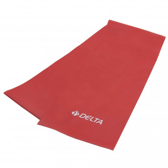 Delta Pilates Bandı Orta Sert 150 x 15 Cm Egzersiz Direnç Lastiği (Uç Kısmı Açık)