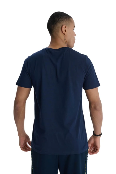 Fenerbahçe Orijinal Lisanslı Kabartma Logo Lacivert Tribün T-Shirt - 7