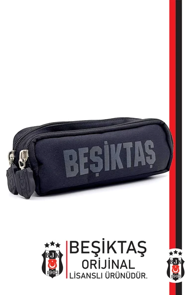 Beşiktaş Orijinal Kalemlik Çift Gözlü Kalem Kutusu