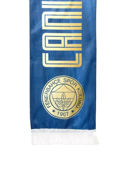 Fenerbahçe Orijinal Lisanslı Canım Feda Olsun Fenerbahçe Saten Şal Atkı - 5