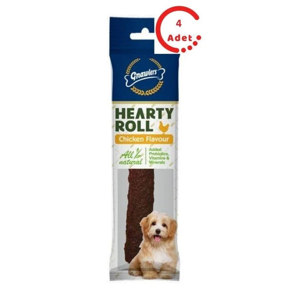 Gnawlers Hearty Roll Chicken 40 Gr x 4 Adet