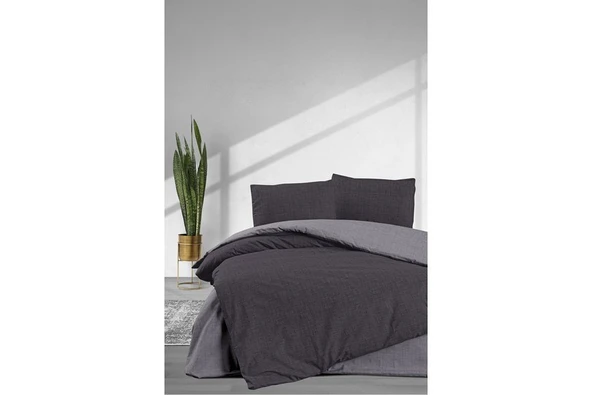 Elart Simple Nevresim Takımı Çift Kişilik (200 x 220 cm ) Gri