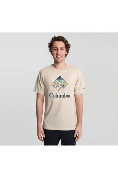 Columbia CSC M Heavenly Stacked Gem SS Tee Erkek Kısa Kollu Tişört CS0413 ürün görseli 1