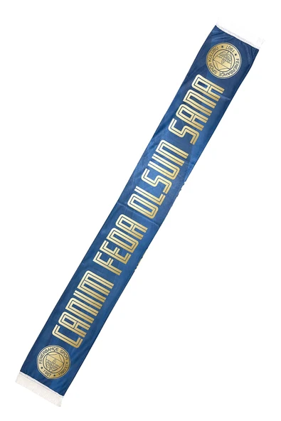 Fenerbahçe Orjinal Canım Feda Olsun Fenerbahçe Şal Atkı Tükenmez Kalem Set Kanarya Baskı Ahşap Kutu - Resim 5