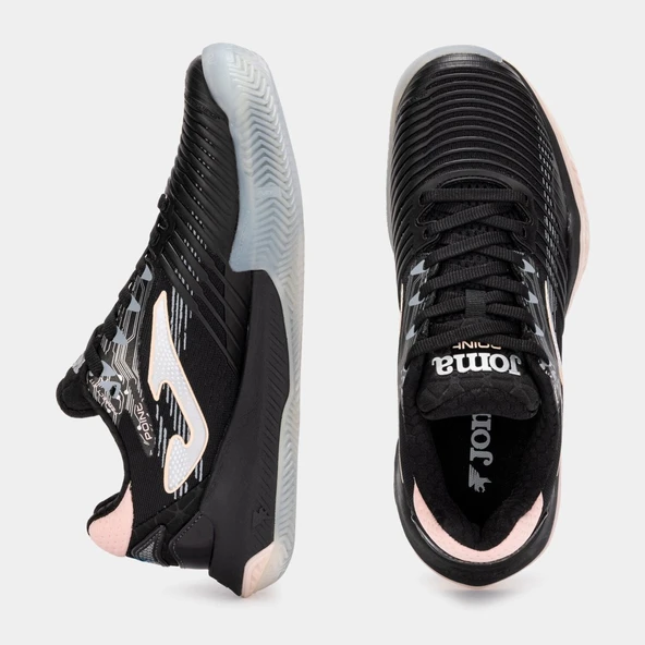 Joma Point Kadın Siyah Toprak Kort Tenis Ayakkabısı TPOILS2501C - 4