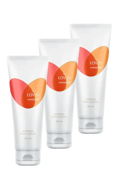 Avon Lov U Connected Kadın Vücut Losyonu 125 Ml. Üçlü Set
