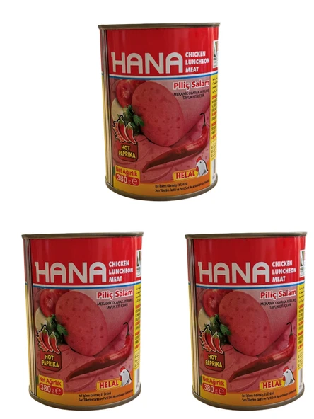 HANA ACILI PİLİÇ SALAM 380 GR X3 ADET ürün görseli 1