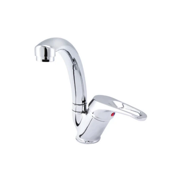 Polisu Zümrüt Kısa Kuğu Mix Lavabo Bataryası ürün görseli 1