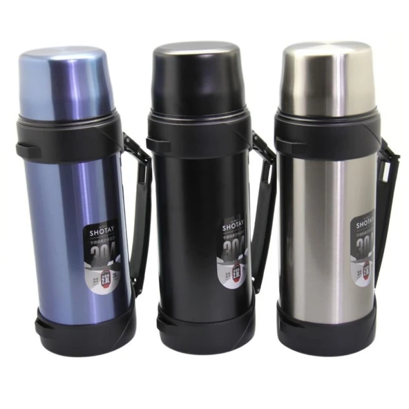 Shotay Çelik Termos 2000Ml Siyah - 9