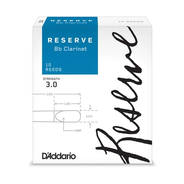 D\'Addario Woodwinds Reserve DCR1030 Sib Klarnet Kamışı No:3 - Resim 2