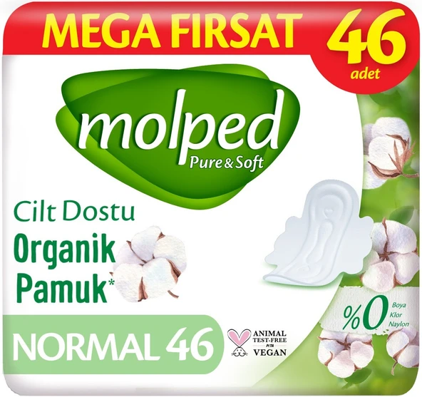 Molped Pure&Soft Hijyenik Ped Normal 92 (2PK*46) Adet Mega Pk - 3