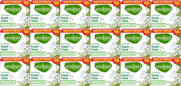 Molped Pure&Soft Hijyenik Ped Normal 828 (18PK*46) Adet Mega Pk