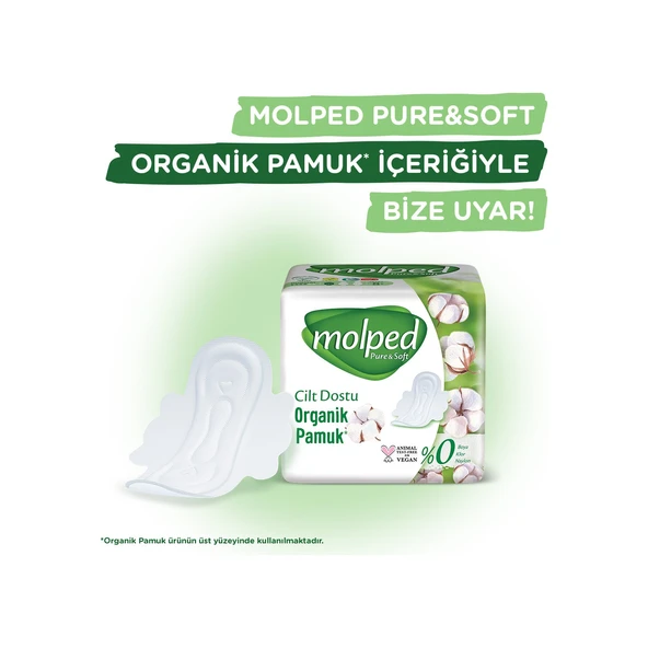 Molped Pure&Soft Hijyenik Ped Normal 414 (9PK*46) Adet Mega Pk - Resim 8