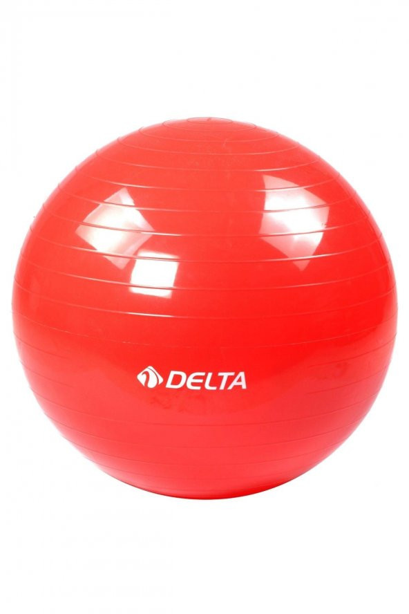 Delta 55 cm Dura-Strong Deluxe Kırmızı Pilates Topu