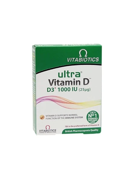 Ultra Vitamin D D3 1000IU 96 Kapsül