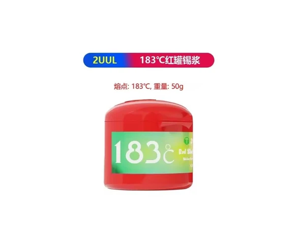 2UUL 183° Derece Red Skull Solder Sıvı Lehim 50gr