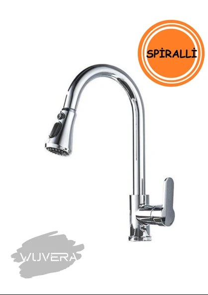 Wuvera Krom Spiralli Mutfak Eviye Bataryası – Modern ve Pratik Mutfak Çözümü! - 2