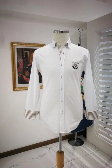 Paul Martin Biyeli Armalı Regular Fit Pamuklu Gömlek - 2