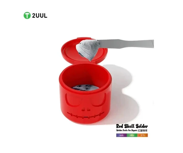 2UUL 199° Derece Red Skull Solder Sıvı Lehim 50gr - 2