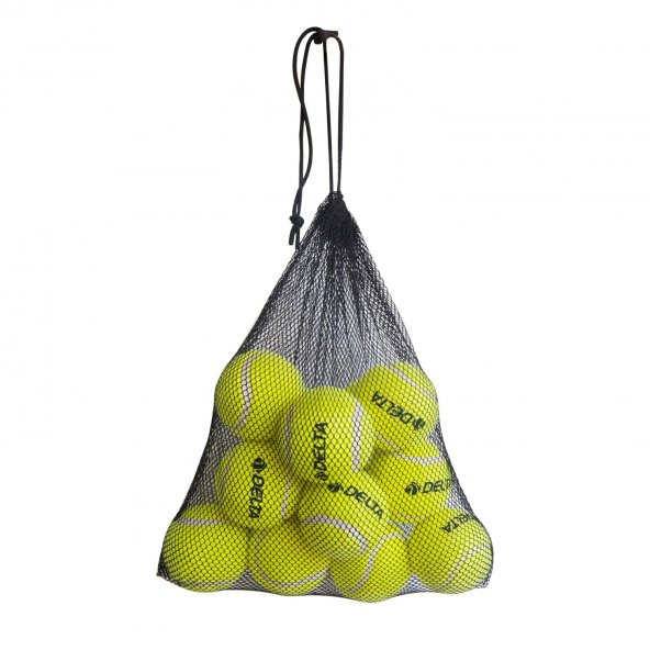 Delta 12 Adet Taşınabilir Filede Sarı Tenis Topu