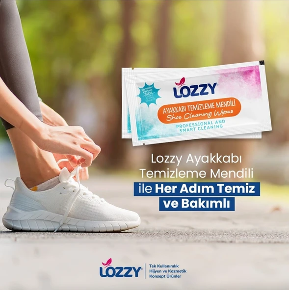 Lozzy Ayakkabı Temizliği Mendilleri - 24 Adet Tek Kullanımlık Mendil - 2