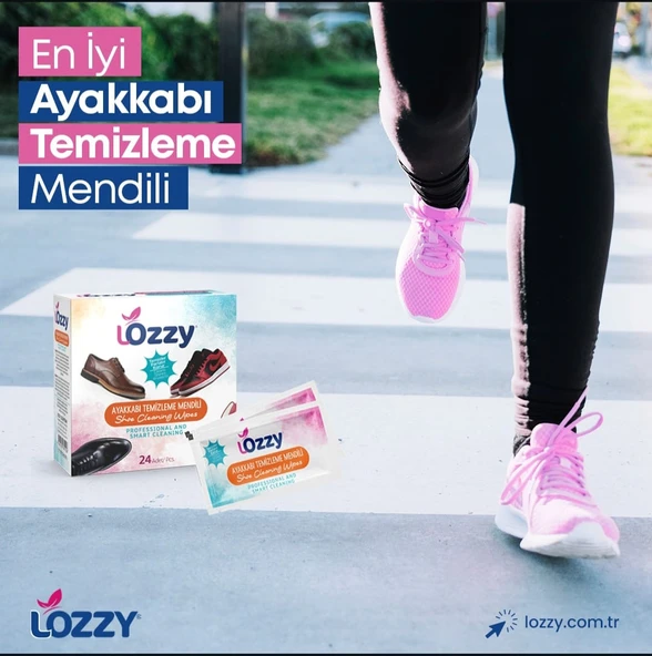 Lozzy Ayakkabı Temizliği Mendilleri - 24 Adet Tek Kullanımlık Mendil - 3