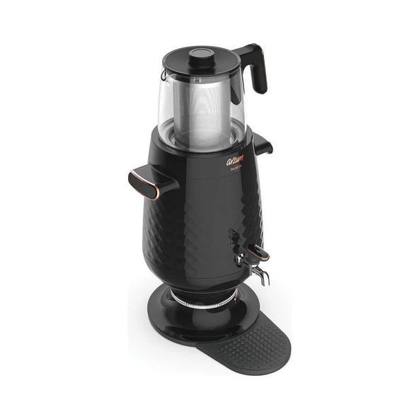 Arzum AR3083 Ehlikeyf 2200 W Cam Demlikli Semaver