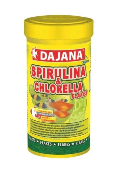 No Label Dajana Spirulina Garlic Bitkisel Sarımsaklı Balık Yemi 250ml 50gr