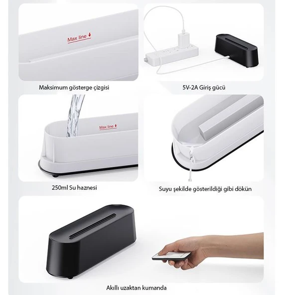 Zhltools A3 Ev ve Ofis için Alev Difüzörü ve Ultrasonik Hava Nemlendici - 9