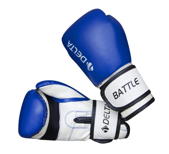 Delta Battle Dura-Strong Mavi-Beyaz Boks Eldiveni