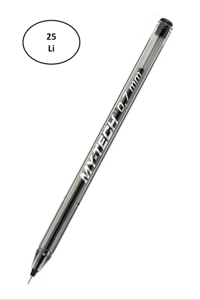 Pensan My Tech Tükenmez Kalem 0.7 Mm Siyah 25'li - 2