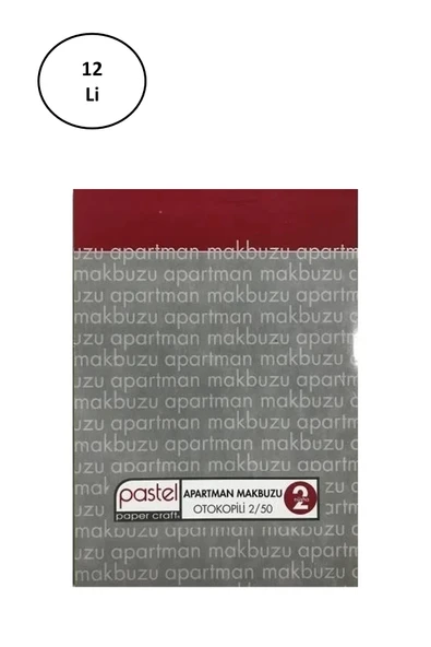 Apartman Makbuzu Otokopili 2-50 Nüsha 12'li - 2