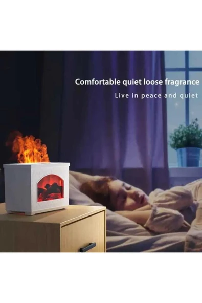 Şömine Humidifier 270 ML Ultrasonik Hava Nemlendirici Buhar Makinesi Ve Aroma Difüzörü - 8