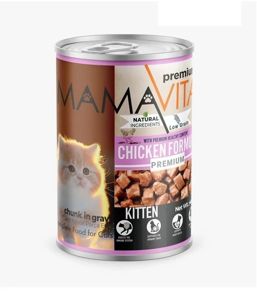 Mamavita tavuk etli yavru kedi maması 400 gr