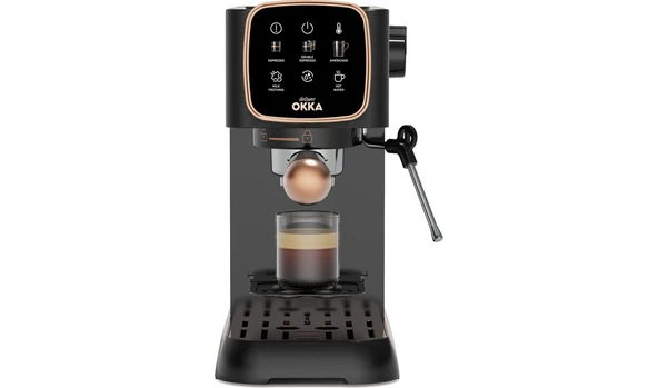 OK0034-04 Arzum Okka Espresso Solo Yarı Otomatik Espresso Makinesi - Bakır