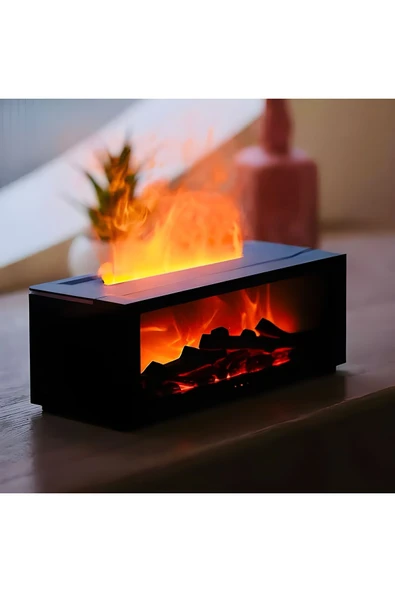 Şömine Humidifier Kumandalı 150 ML Ultrasonik Hava Nemlendirici Buhar Makinesi Ve Aroma Difüzörü - 2
