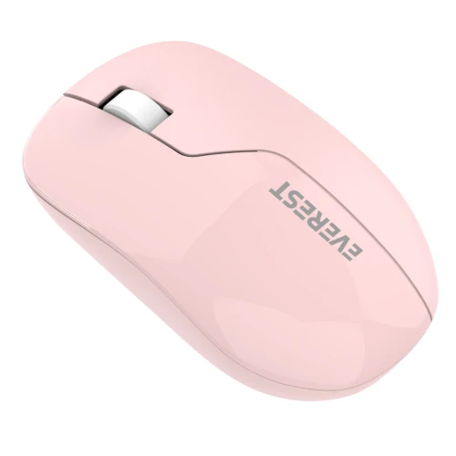 EVEREST SMW-973, Pembe, USB Nano 2,4G Kablosuz, 1200dpi, Optik, 4 Tuslu, Mouse