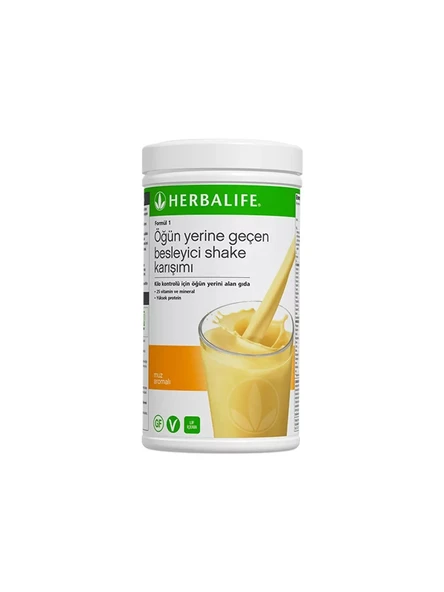 Herbalife Formül Muz 1 Öğün Yerine Geçen Besleyici Shake Karışımı 500 G