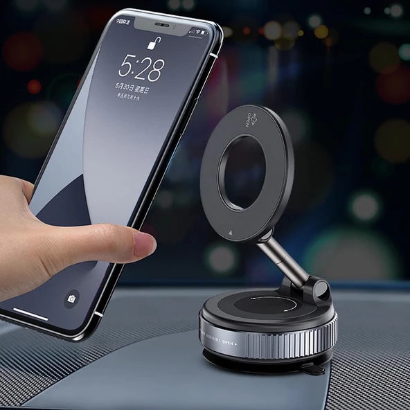TriLine Manyetik Vakum Araç Montaj Telefon Üniversal Tutucu X68 Stand 360 ° Ayarlanabilir Katlanabilir - 8