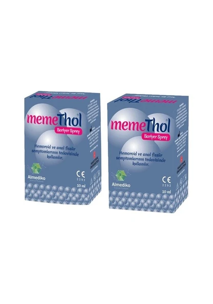 Memethol Hemoroid Bariyer Sprey 10 ml 2 Adet