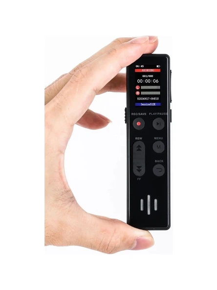 Kb 95 LED Ekranlı 64 GB MP3 çalar Kesintisiz Kayıt 35 Saat,ses Sensörlü Kingboss